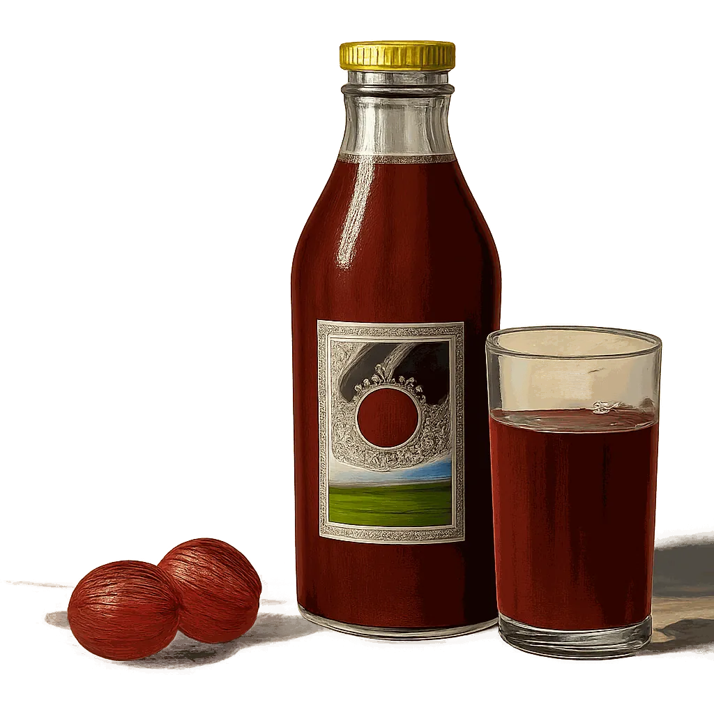 Red gooseberry juice